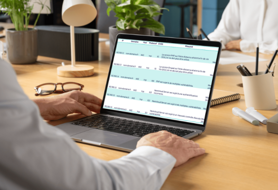 Visuel page scan vul