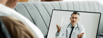 Téléconsultation médicale entre un patient et son médecin