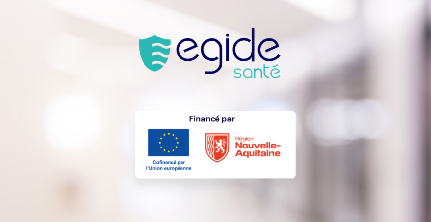 Visuel actualité_Logo Egide santé_logo UE_Logo région nouvelle aquitaine